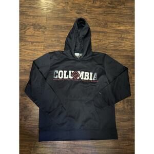 Columbia Hoodie Mens XL black Omni-Heat 75 Years Graphic Pullover Sweatshirt